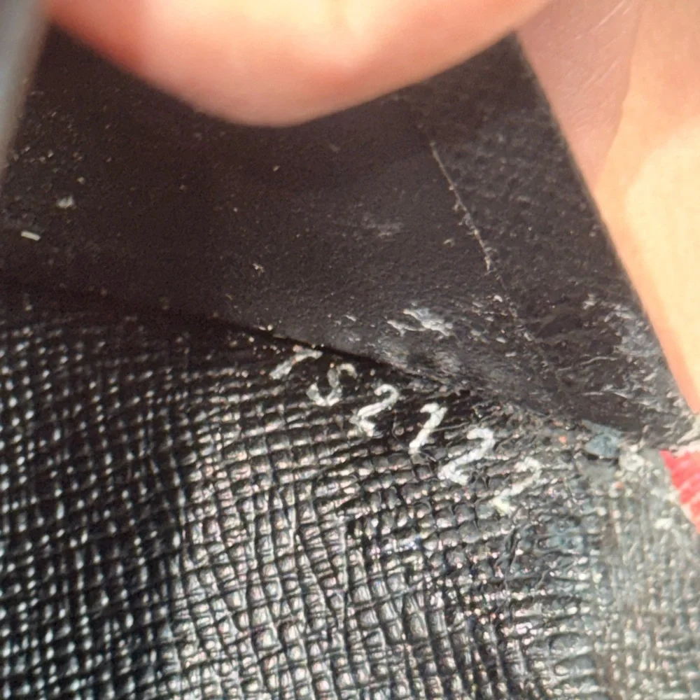 Louis Vuitton Black Textured Long Wallet